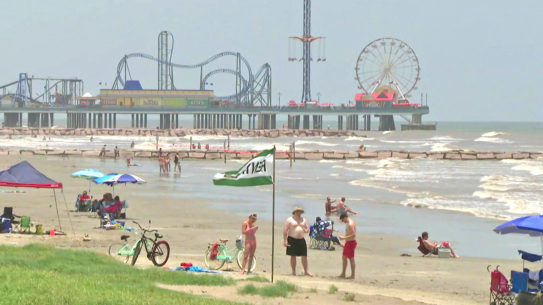 Las playas de Galveston, uno de los destinos favoritos en el puente