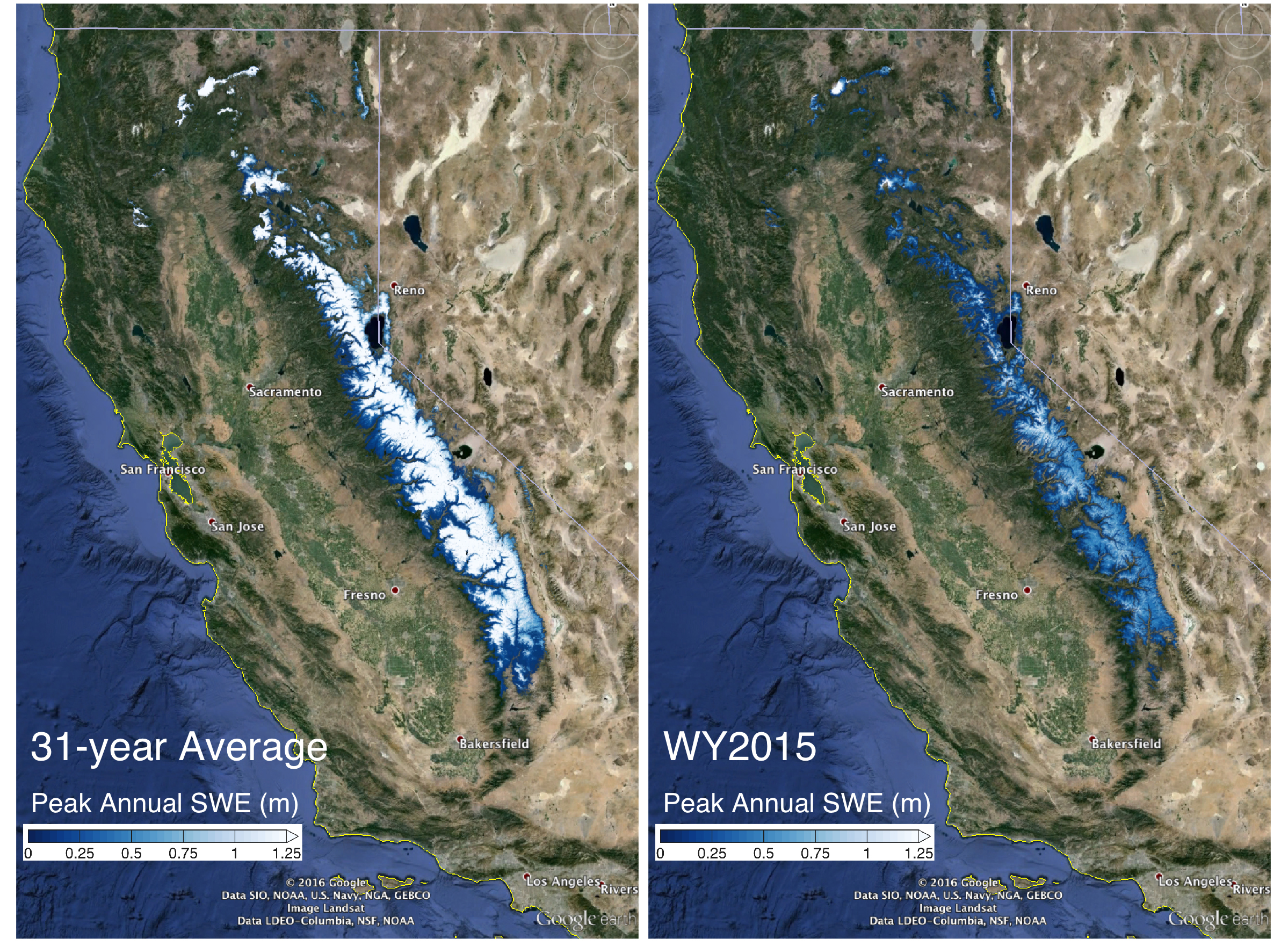 La principal reserva de agua dulce de California no se recuperará de la