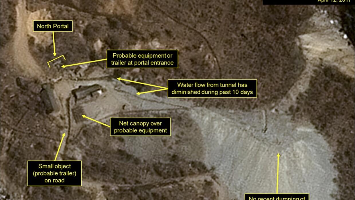 Imagen satelital sobre la actividad del régimen de Corea del Nort...