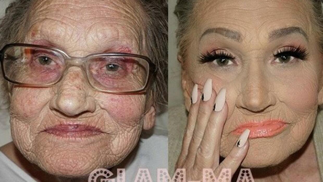 La abuelita de la maquillista Tea Flego se ha convertido en la más queri...