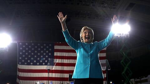 Hillary Clinton este domingo en Cleveland, Ohio