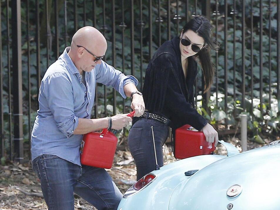 Kendall Jenner se quedó varada.