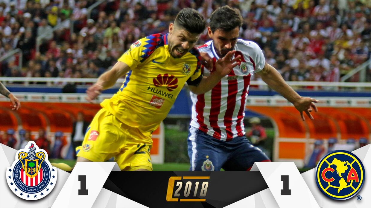 Así se juega el Clásico Nacional: Chivas y Águilas firman un emocionante empate