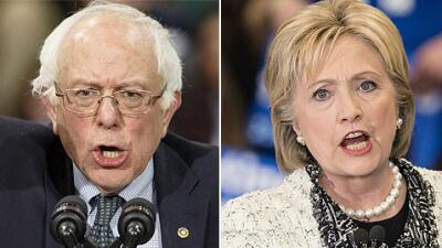 Bernie Sanders y Hillary Clinton.