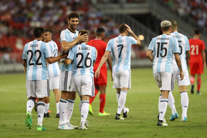 Segundo examen aprobado de Sampaoli con la selección de Argentina GettyI...