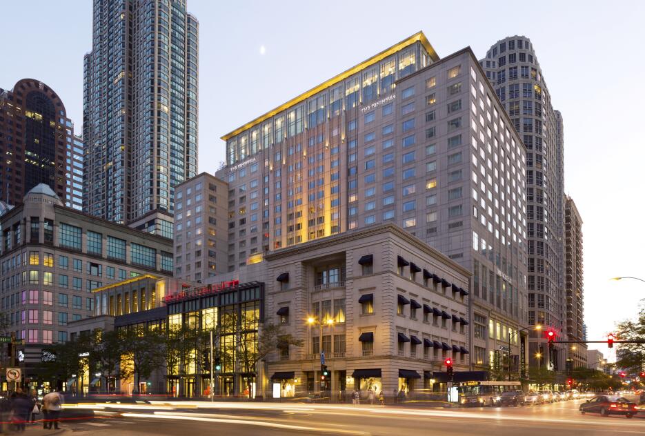 El Península, ha sido catalogado como el mejor hotel de Chicago