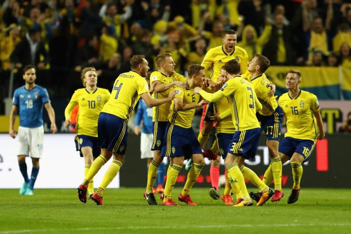 En fotos: Suecia derrotó 1-0 a Italia y pone en vilo la presencia 'azzur...