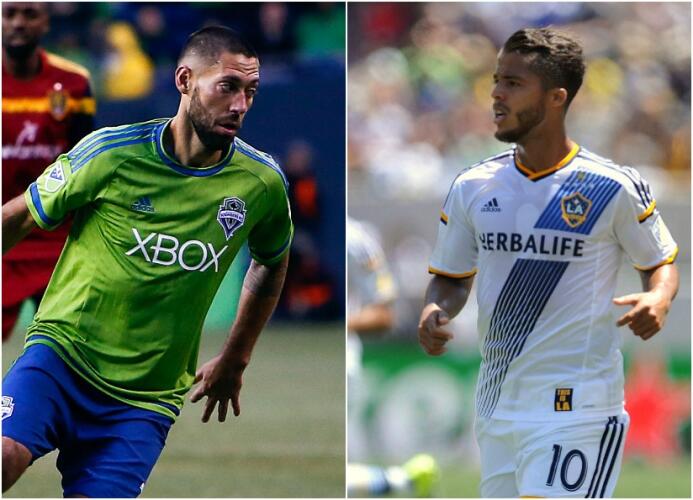 Dempsey y Giovani dos Santos, otra vez frente a frente.
