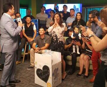 Así se vivió el emocionante momento en el que Ericka Pino, meteoróloga d...