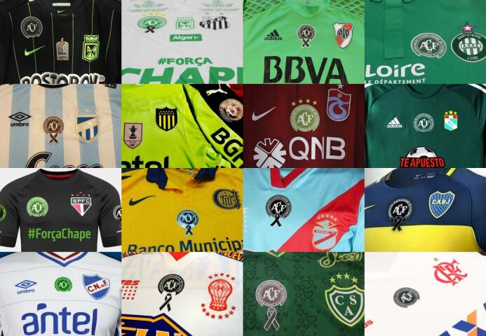 Las camisetas que rindieron homenaje a los eternos guerreros del Chapeco...