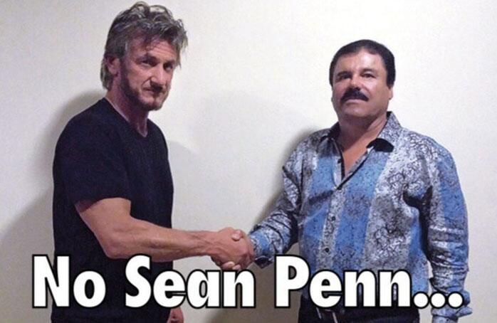 Sean Penn no se salvó de los chistes del público.