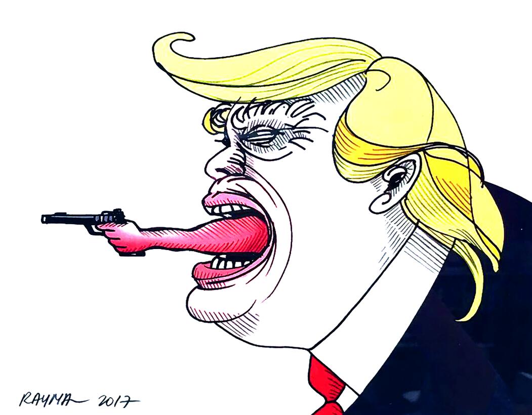 En fotos: Así ve a Trump una caricaturista que desafió la censura en Ven...