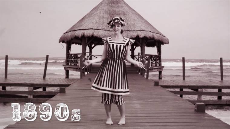 La moda ha evolucionado a través de los años y los bikinis son un ejempl...