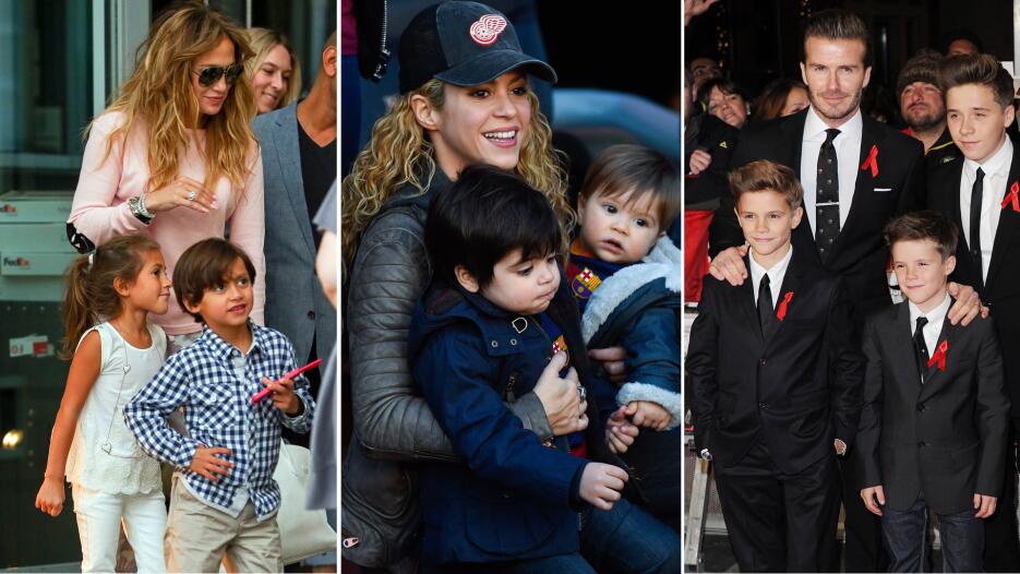 Hijos JLo, hijos Shakira, hijos Beckham