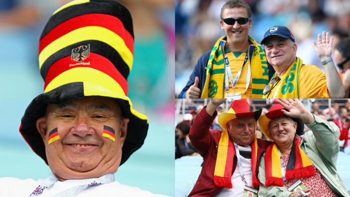 La crónica fuera de competencia en el Alemania-Australia de la Copa Conf...