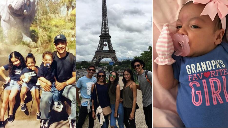Johnny Lozada con sus hijos y nieta