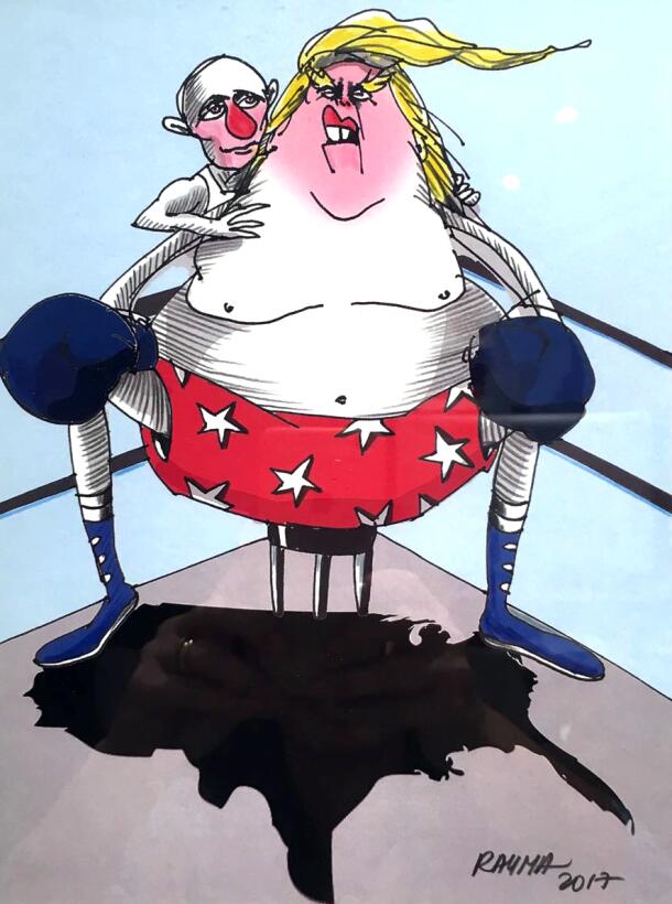 En fotos: Así ve a Trump una caricaturista que desafió la censura en Ven...