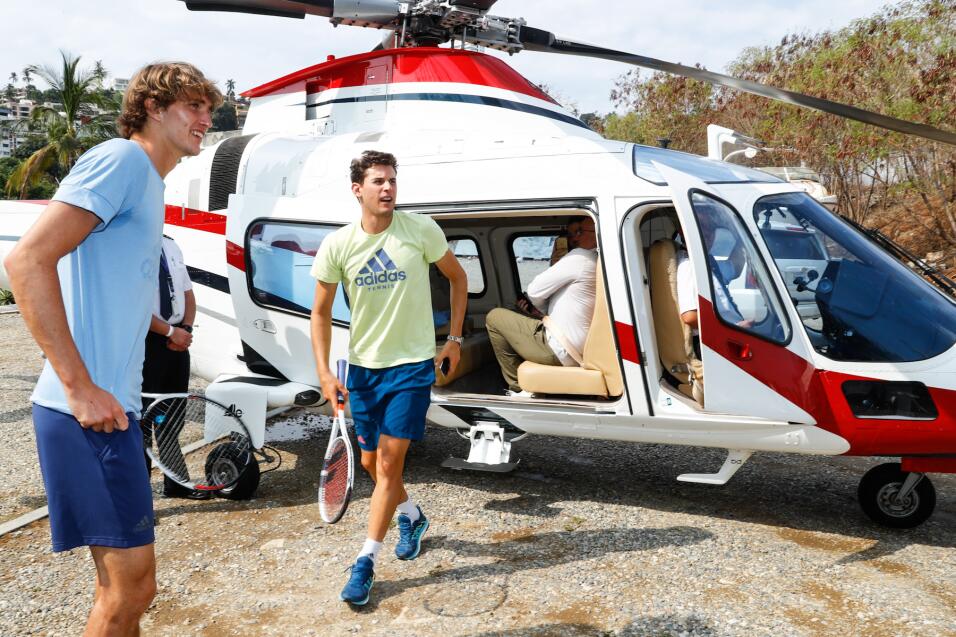 El alemán Alexander Zverev y el austriaco Dominic Thiem llegaron...