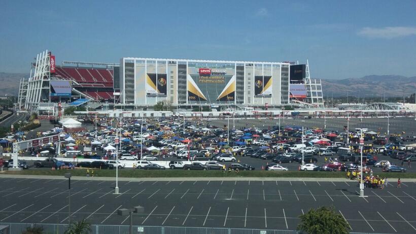 El estadio de Santa Clara se empieza a ver espectacular para el evento.