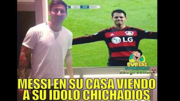 Memes elogian a 'Chicharito' por triplete