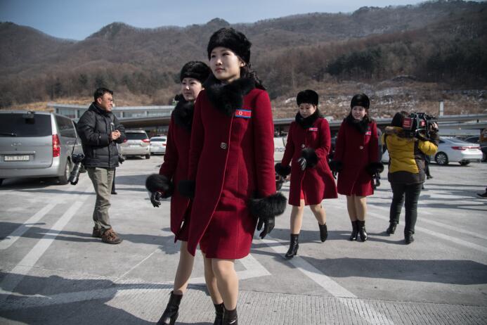 Las porristas de Kim Jong-Un que llaman la atención en Pyeongchang getty...