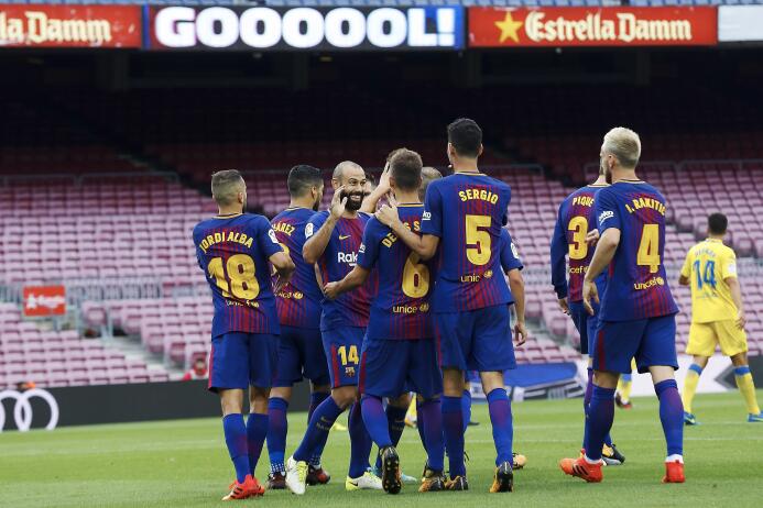 El Barça goleó a Las Palmas, en un Camp Nou sin público 6364247605998829...