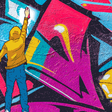 Graffiti time! La Banda has it's own art | La Banda 4-Poll-Qué-sentiría...
