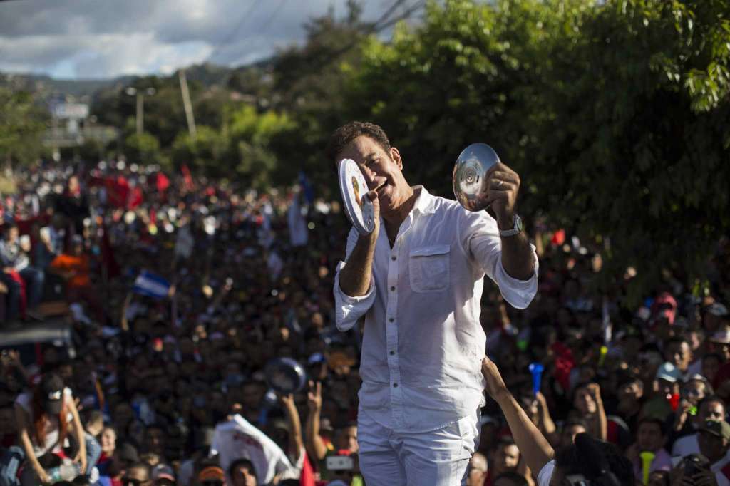 Opposition presidential candidate Salvador Nasralla, who is calling for...