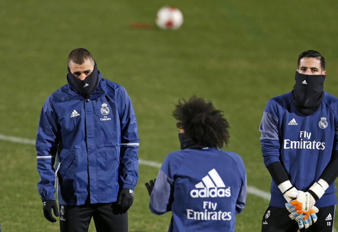 Frío y buen ánimo en práctica de Real Madrid para final de Mundial de Cl...