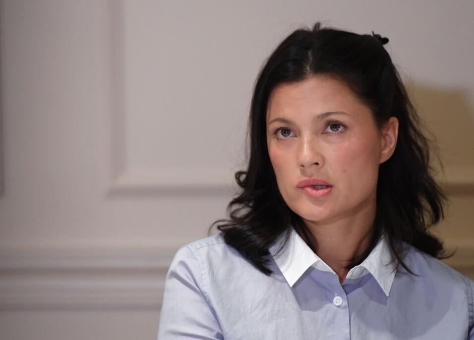 La actriz noruega Natassia Malthe denunció en una rueda de prensa...